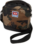 Diesel Brown & Khaki Camo Altairo Bag