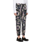 Dries Van Noten Navy Perkinos Trousers