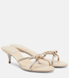 Rene Caovilla Bow-detail crystal-embellished sandals