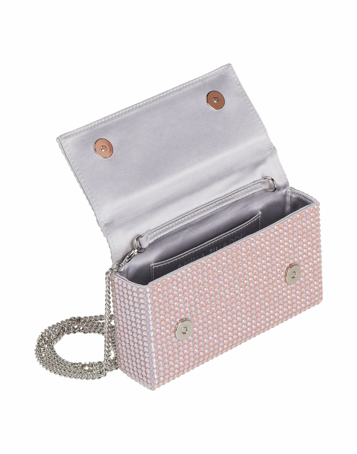 Amina Muaddi Womens Clutch Blush