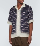 Dries Van Noten Printed bowling shirt