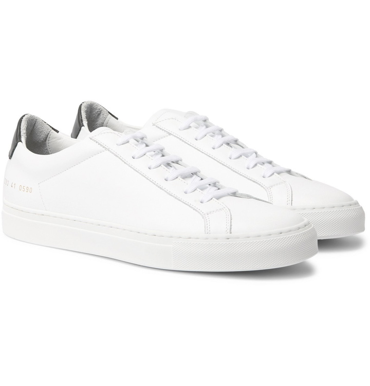 Photo: Common Projects - Retro Low Leather Sneakers - White