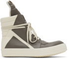 Rick Owens Grey Geobasket Sneakers