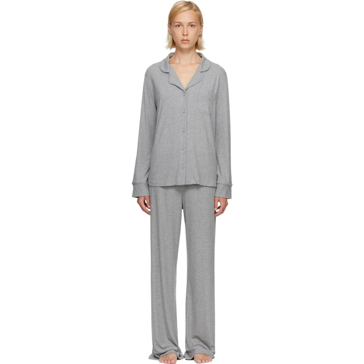 Photo: SKIMS Gray Soft Lounge Sleep Pyjama Set