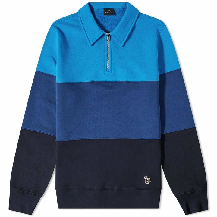 Photo: Paul Smith Striped Zebra Half Zip Sweat