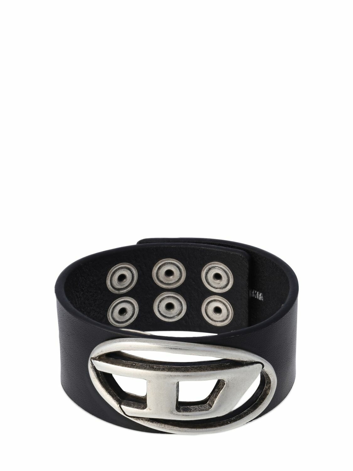 Photo: DIESEL - Oval-d Leather Bracelet