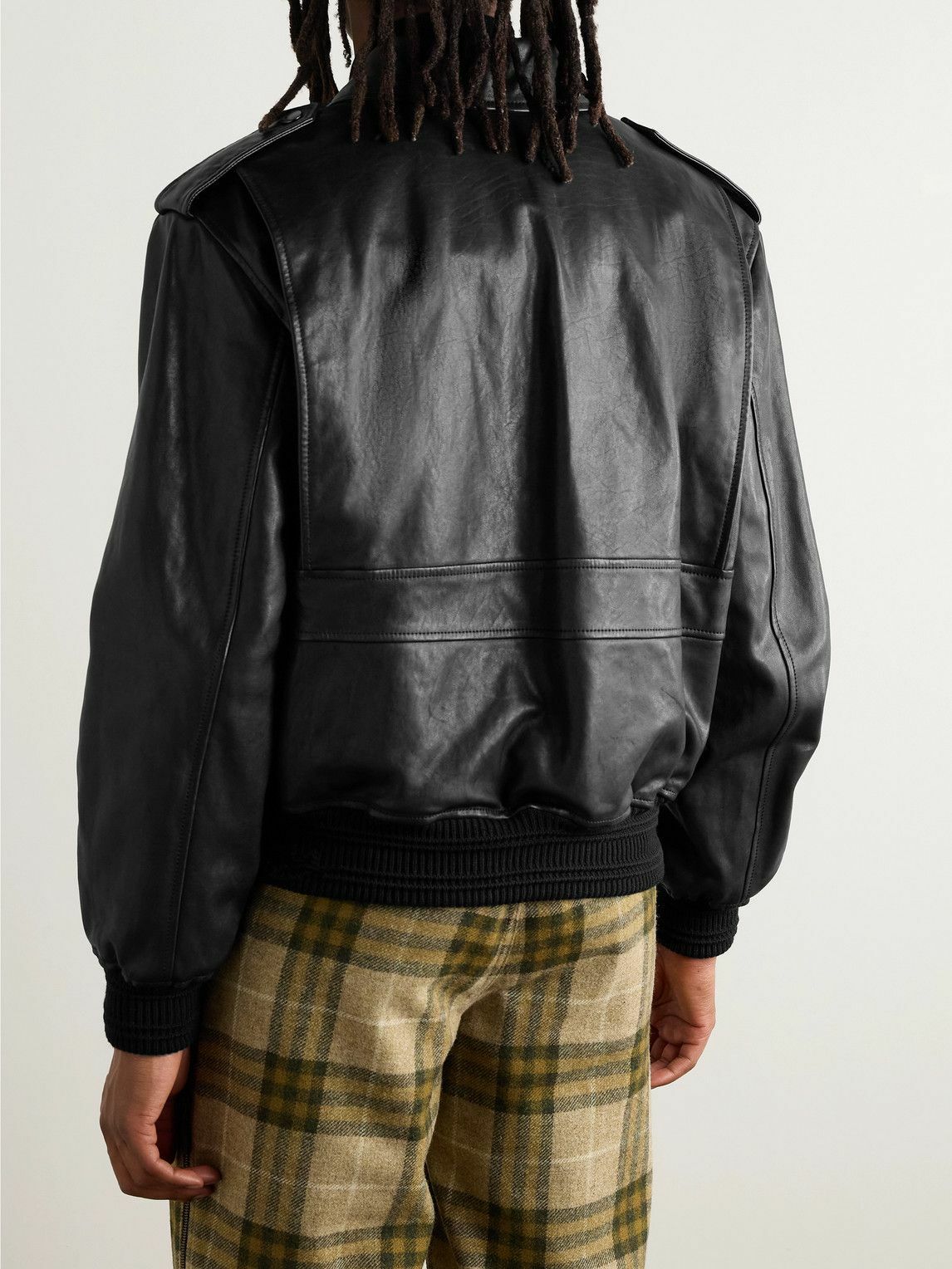 Burberry - Schott Leather Jacket - Black Burberry