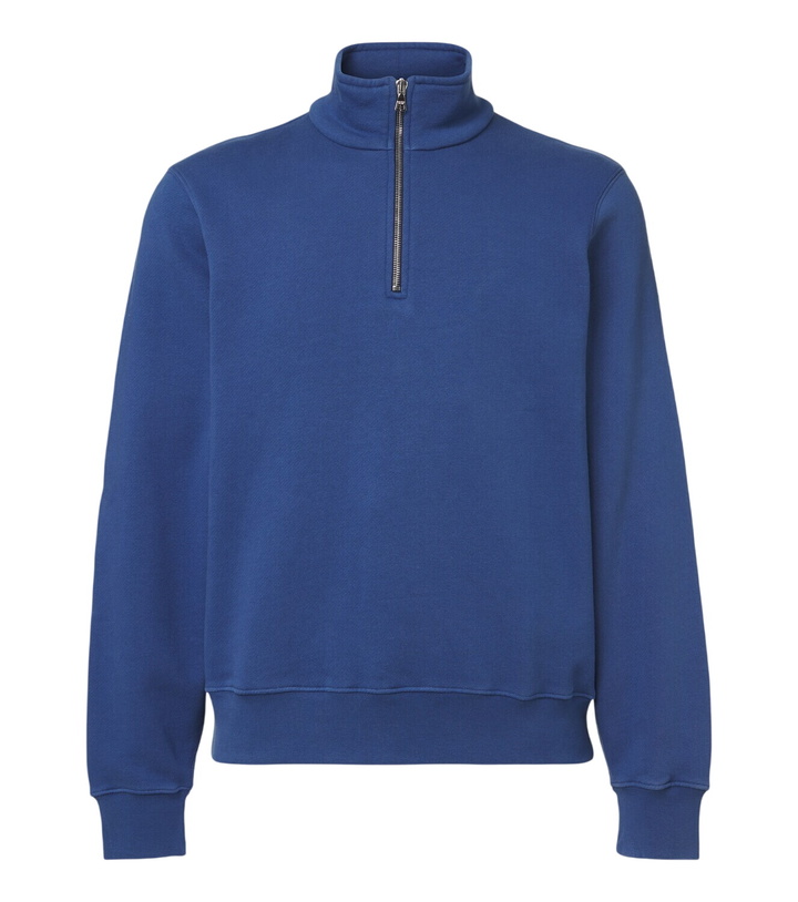 Photo: Orlebar Brown Wyatt cotton jersey half-zip sweatshirt