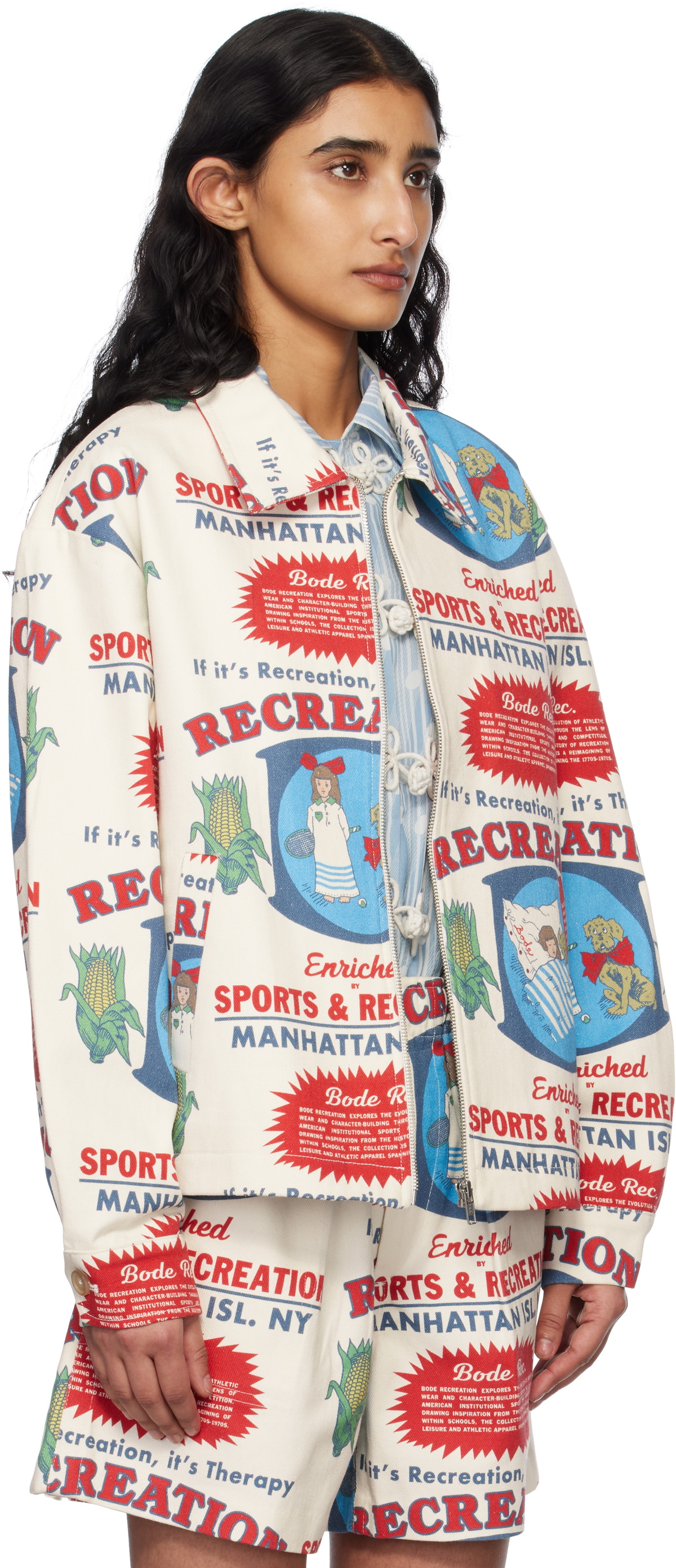 Bode Off-White Enrichment Jacket