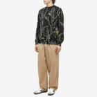 Lo-Fi Men's Emulsion Knit Sweater in Black