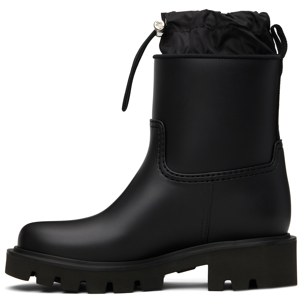 Moncler Black Kickstream Rain Boots