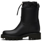 Moncler Black Kickstream Rain Boots