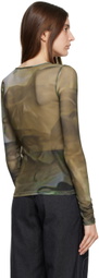 Serapis SSENSE Exclusive Khaki Long Sleeve T-Shirt