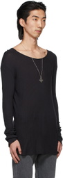 Enfants Riches Déprimés Black Fitted Logo Long Sleeve T-Shirt
