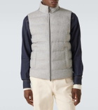 Herno Down-paneled silk and cashmere vest