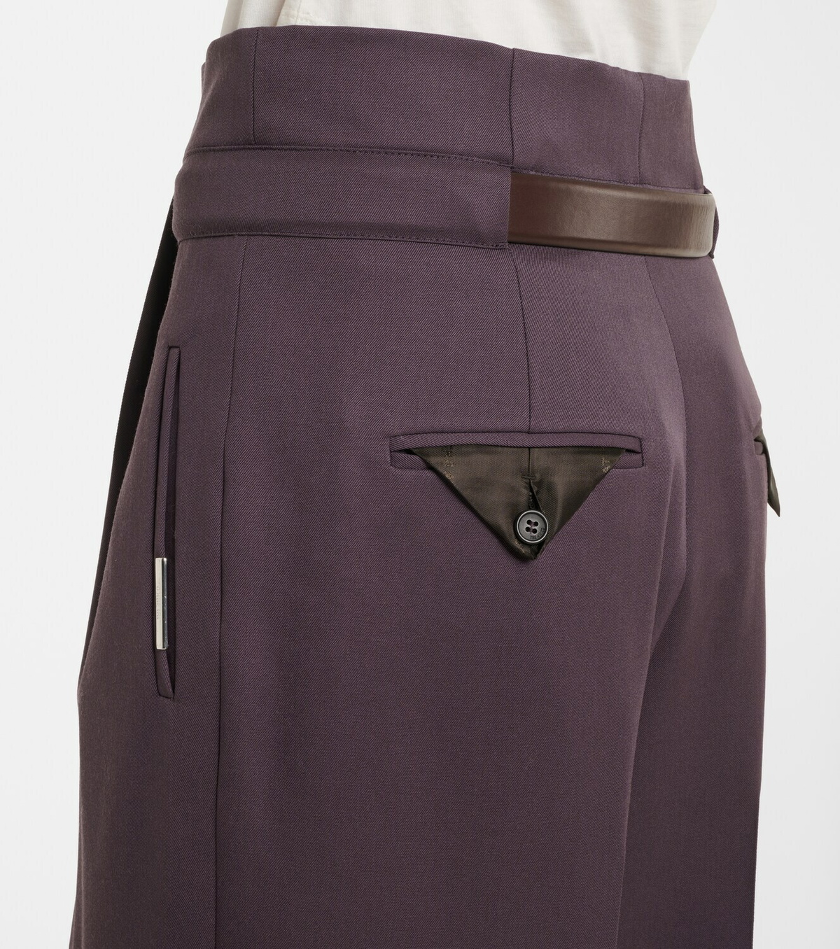 The Attico Pleated virgin wool wide-leg pants