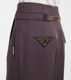 The Attico Pleated virgin wool wide-leg pants