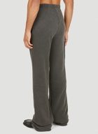Wrap Front Track Pants in Grey
