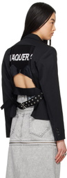 VAQUERA Black Cutout Blazer