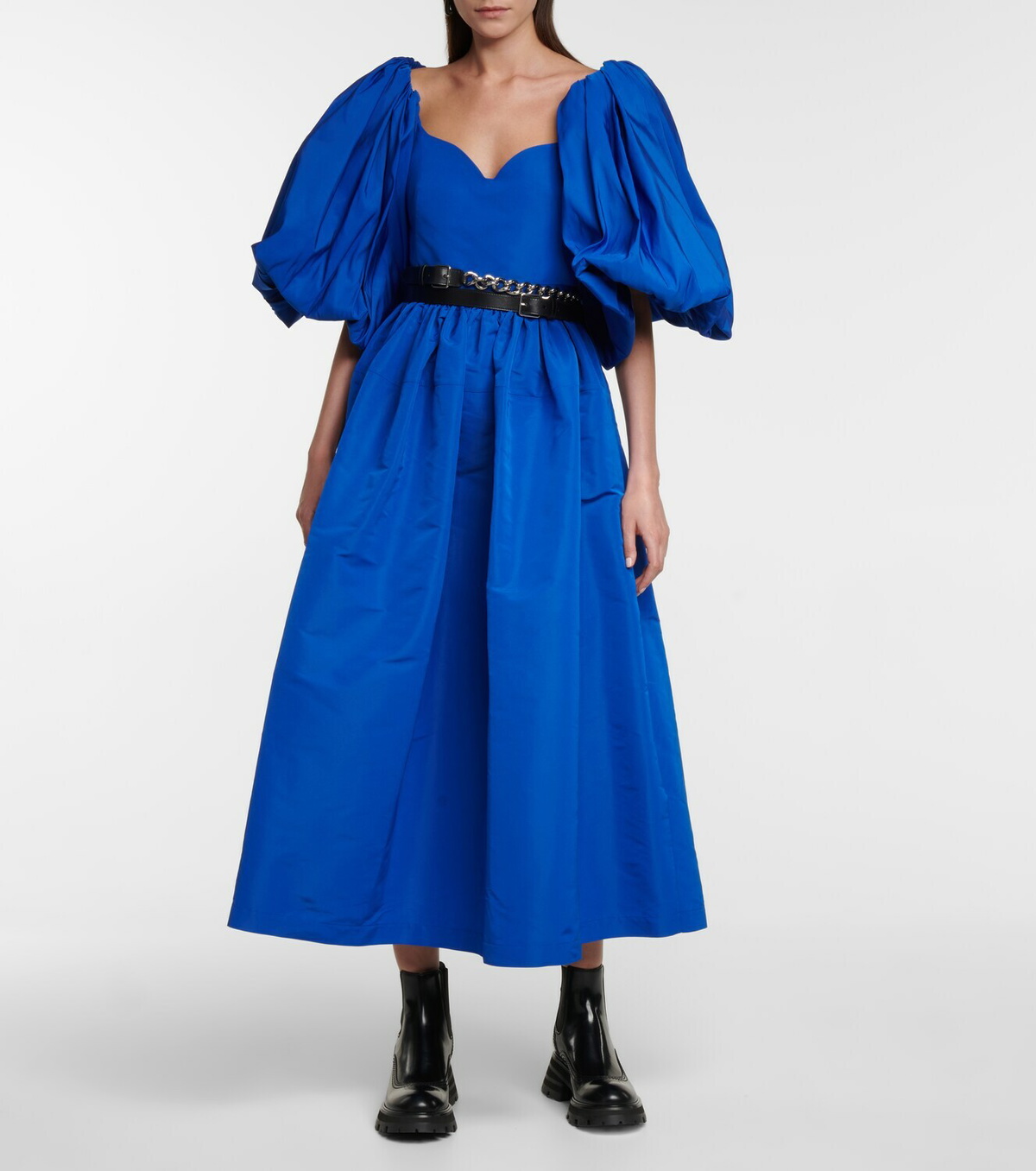 Alexander McQueen Taffeta midi dress Alexander McQueen