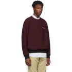 Kenzo Burgundy Woven Cady Sweatshirt