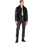 rag and bone Black Schott NYC Edition Leather Deck Jacket