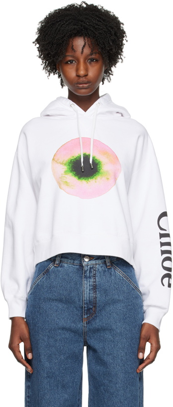 Photo: Chloé White Printed Hoodie