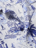 Vilebrequin - Charli Camp-Collar Printed Linen Shirt - Blue