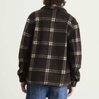 Foret Men's Cabin Fleece Jacket in Brown/Check