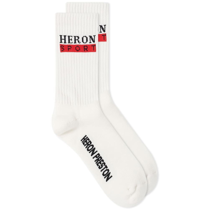 Photo: Heron Preston Men's Heron Sport Long Socks in White