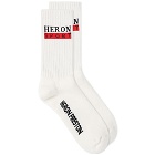 Heron Preston Men's Heron Sport Long Socks in White