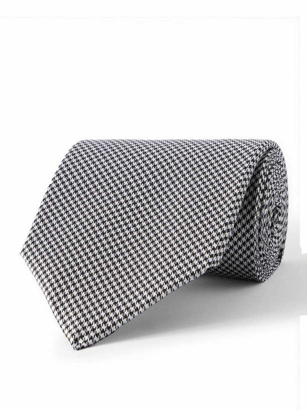Photo: TOM FORD - 8cm Houndstooth Silk Tie