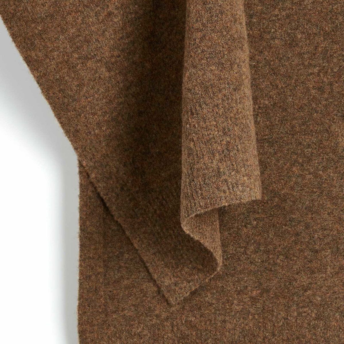 小物 STUDIO NICHOLSON DOUBLE FACED WOOL SCARF Badou Scarf in Black / Light Grey | Wool Scarf | Studio