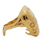 Alan Crocetti Gold Nashash Head Ring