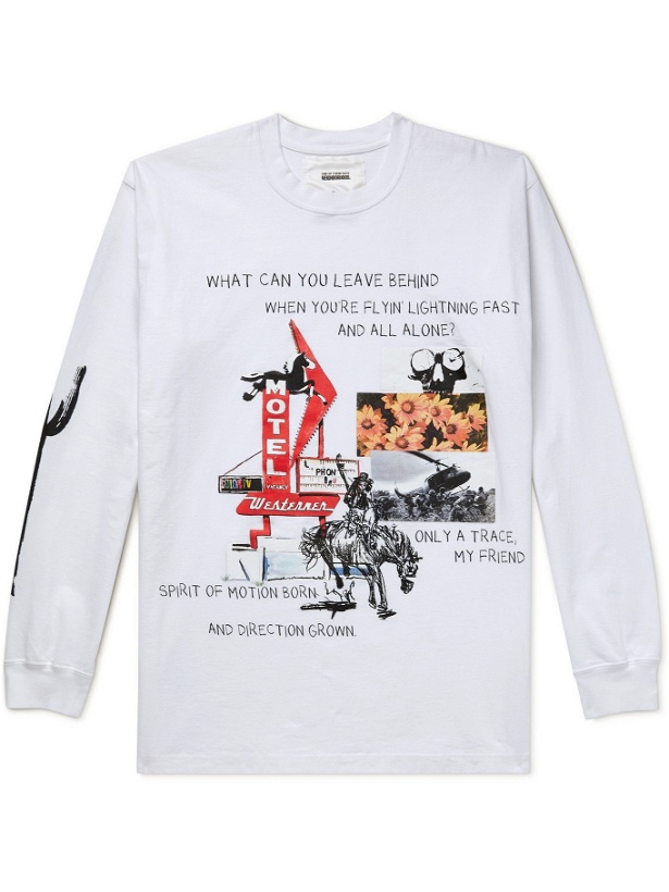 Photo: NEIGHBORHOOD - One of These Days Printed Cotton-Jersey T-Shirt - White - S