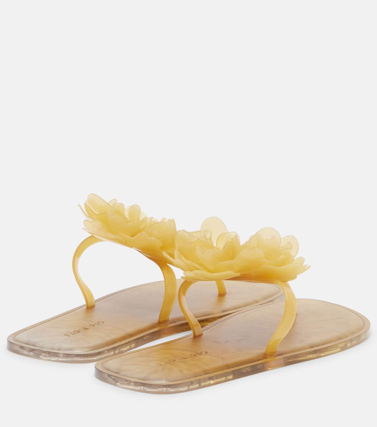 Farm Rio Floral-appliqué thong sandals Farm Rio
