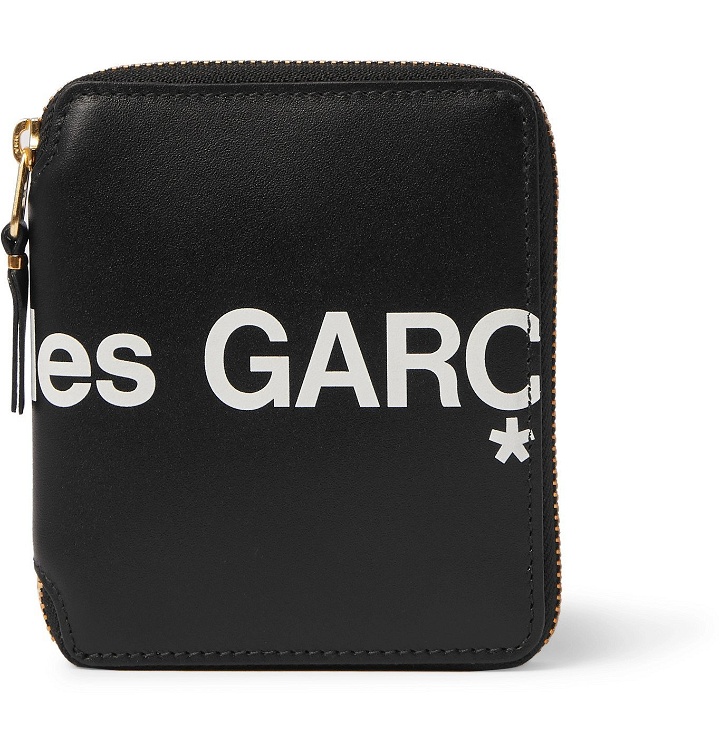 Photo: Comme des Garçons - Logo-Print Leather Zip-Around Wallet - Black