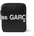Comme des Garçons - Logo-Print Leather Zip-Around Wallet - Black