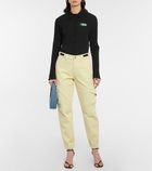 Coperni - High-rise denim cargo pants