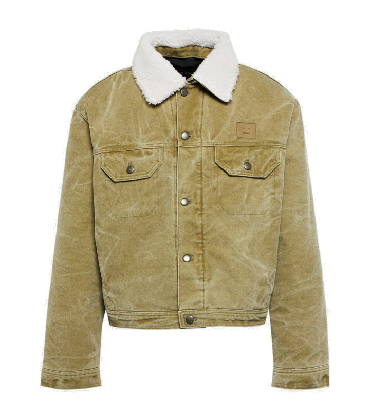 Photo: Acne Studios Faux shearling-trimmed bomber jacket