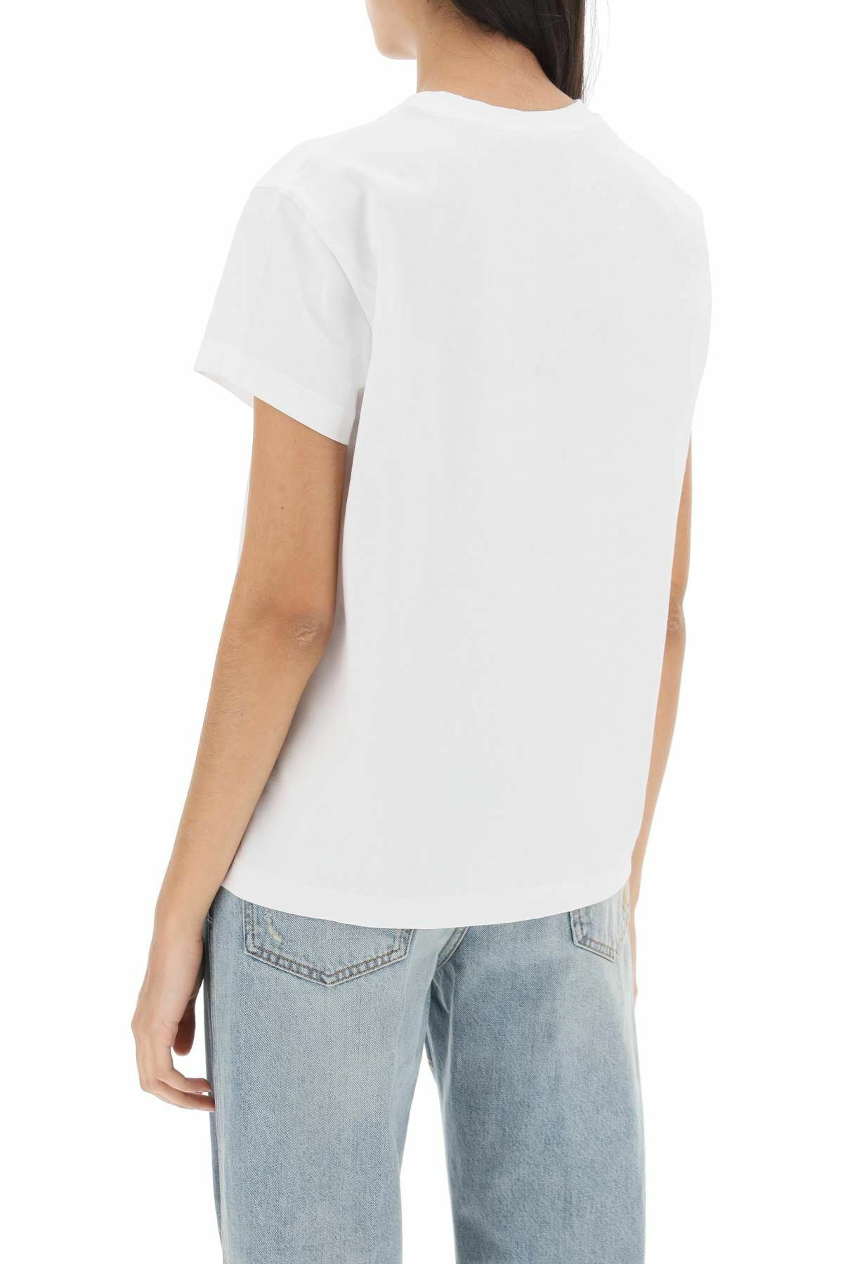 【送料&関税込】Stella McCartney Embroidered T-shirt STELLA McCARTNEY t-shirt with embroidered signature Black