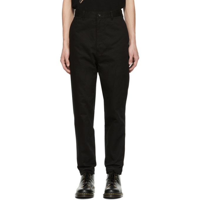 Photo: Comme des Garcons Homme Black Selvedge Chino Trousers