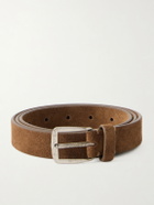 Massimo Alba - 2.5 cm Budapest Suede Belt - Brown