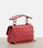 Valentino Garavani Rockstud Spike Small moiré shoulder bag