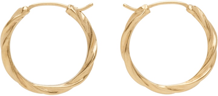 Photo: Maison Margiela Gold Hoop Earrings