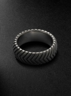 David Yurman - Chevron Titanium Ring - Black