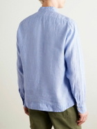 Sid Mashburn - Bruce Mandarin-Collar Linen Shirt - Blue