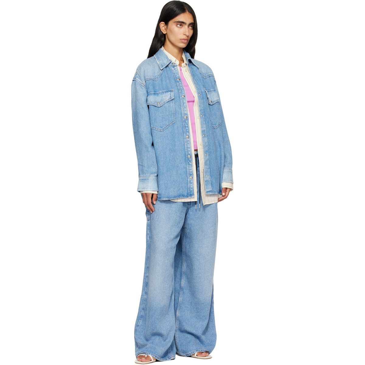 AGOLDE Blue Lotta Denim Shirt