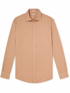 Massimo Alba - Genova Brushed Modal and Cotton-Blend Shirt - Brown