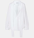 Alaïa Scarf cotton blouse